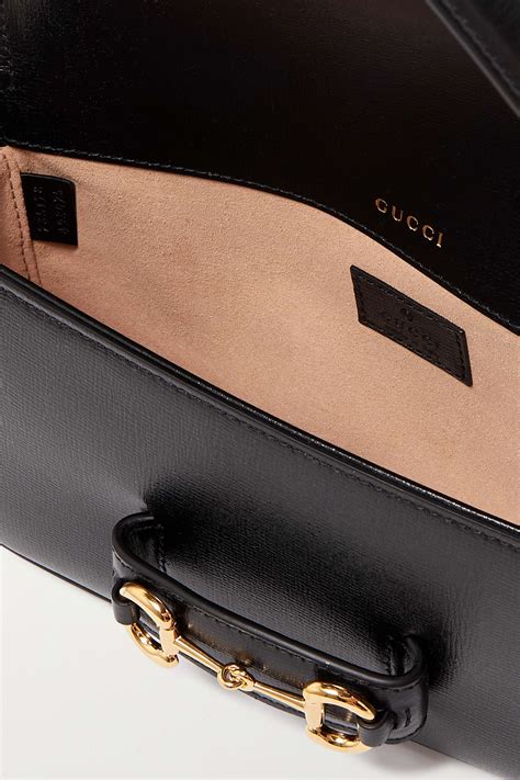 gucci.horsebit|GUCCI Horsebit 1955 embellished leather shoulder bag .